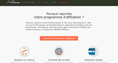 Desktop Screenshot of affiliation.tuto.com